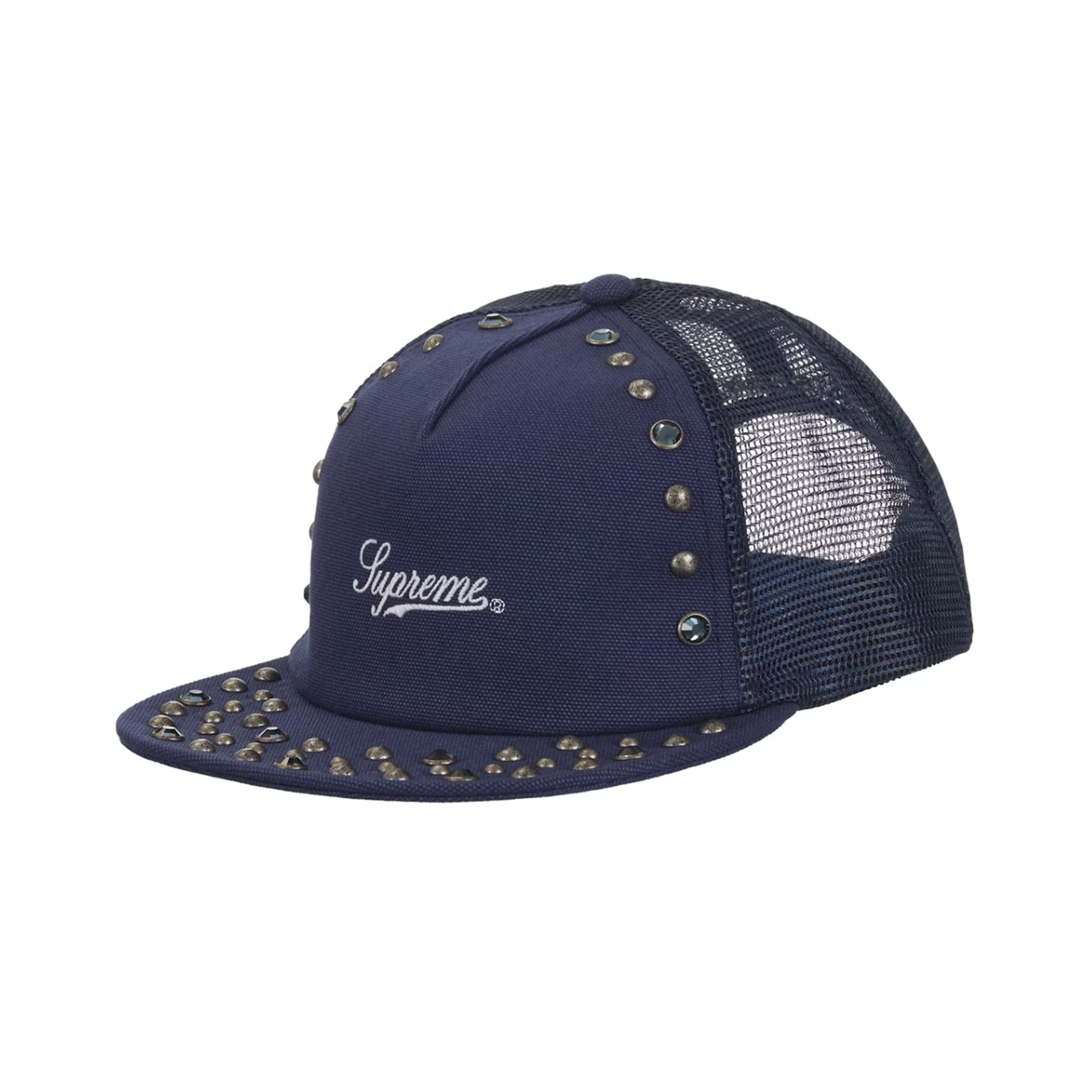 Supreme b.b. Simon Studded Mesh Back 5-Panel Navy
