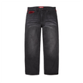 Supreme Leopard Faux Fur Loose Fit Jean Washed Black (FW25)