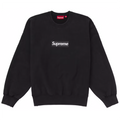 Supreme Washed Box Logo Crewneck Black