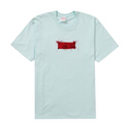 Supreme Ralph Steadman Box Logo Tee Pale Blue