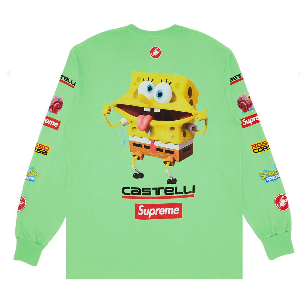 Supreme SpongeBob/Castelli Racing L/S Tee Green