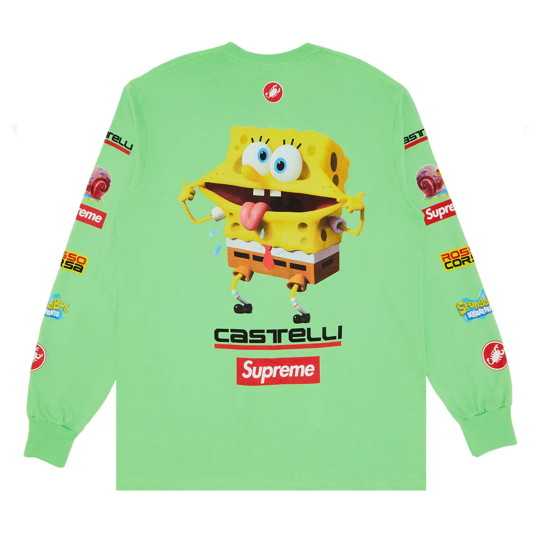 Supreme SpongeBob/Castelli Racing L/S Tee Green