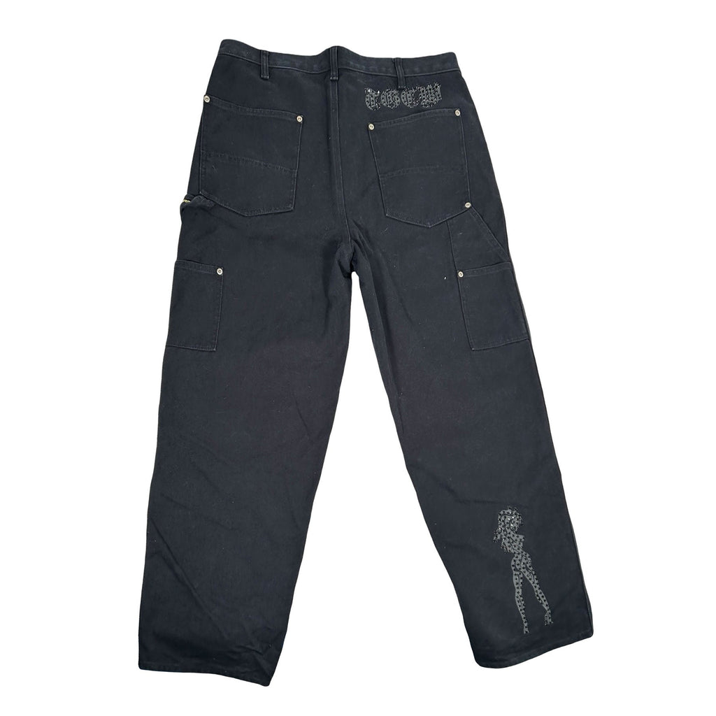 Supreme The Great China Wall Double Knee Painter Pant Black [USED] - 34 (Used)