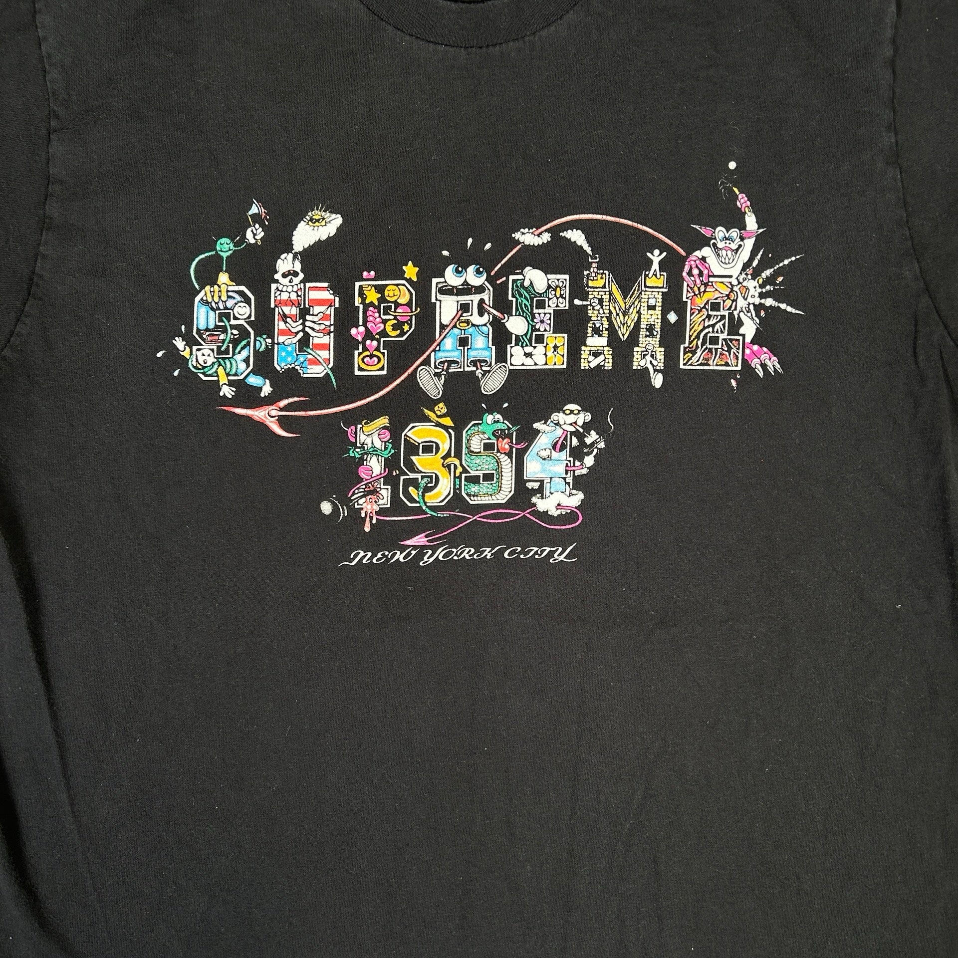 Supreme Varsity Tee Black [USED] - M (Used)