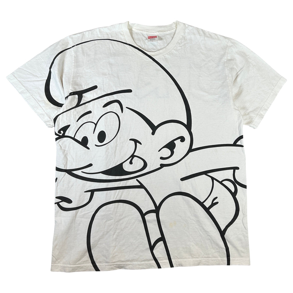 Supreme Smurfs Tee White [USED] - L (Used)