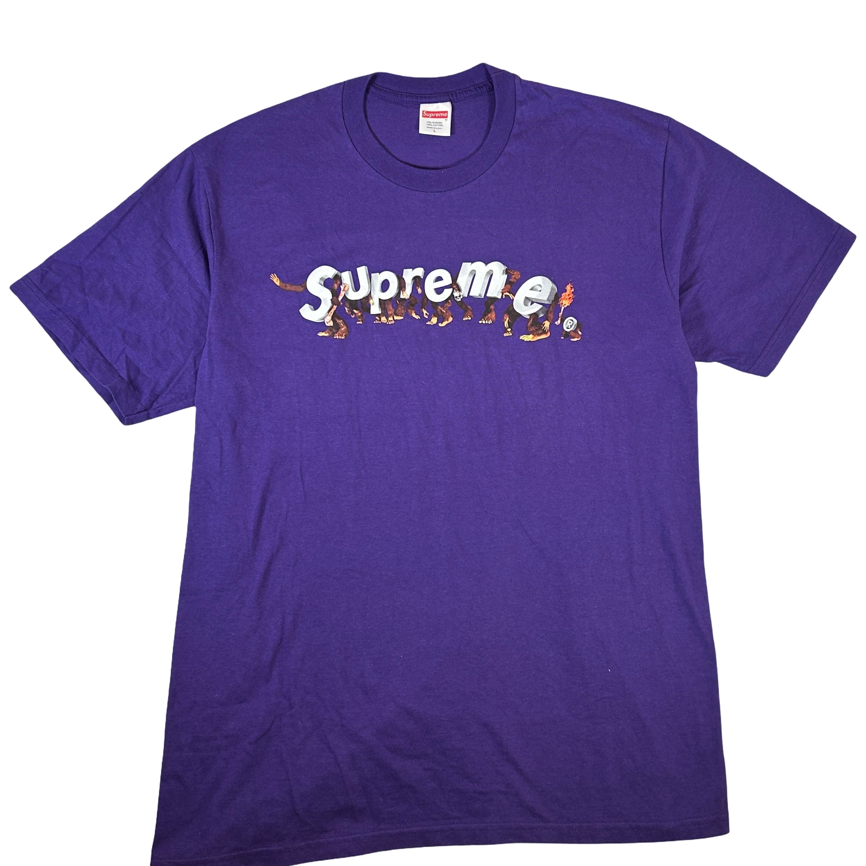 Supreme Apes Tee Purple [USED] - L (Used)