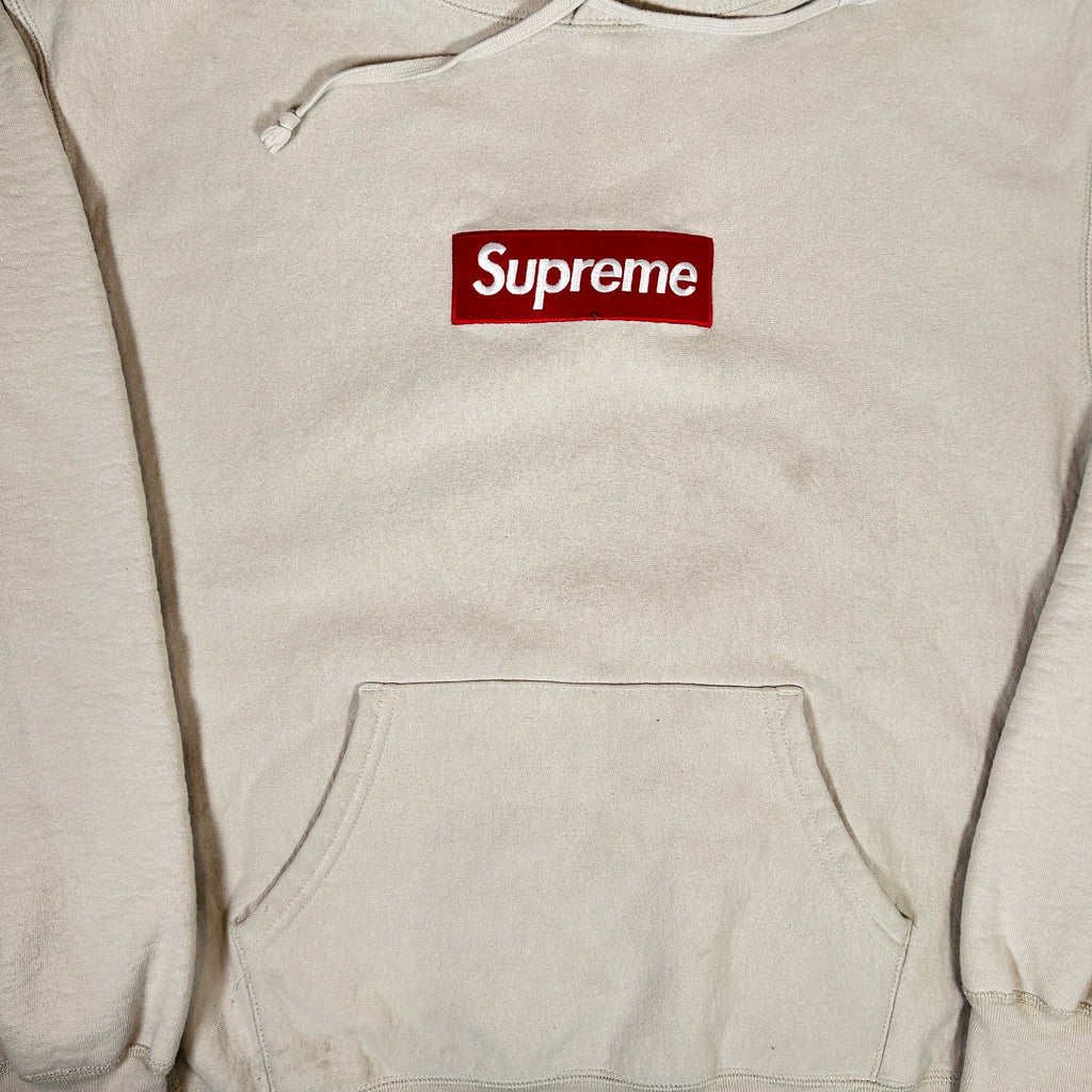 Supreme Box Logo Hooded Sweatshirt Sweatshirt (FW24) Stone [USED] - M (Used)