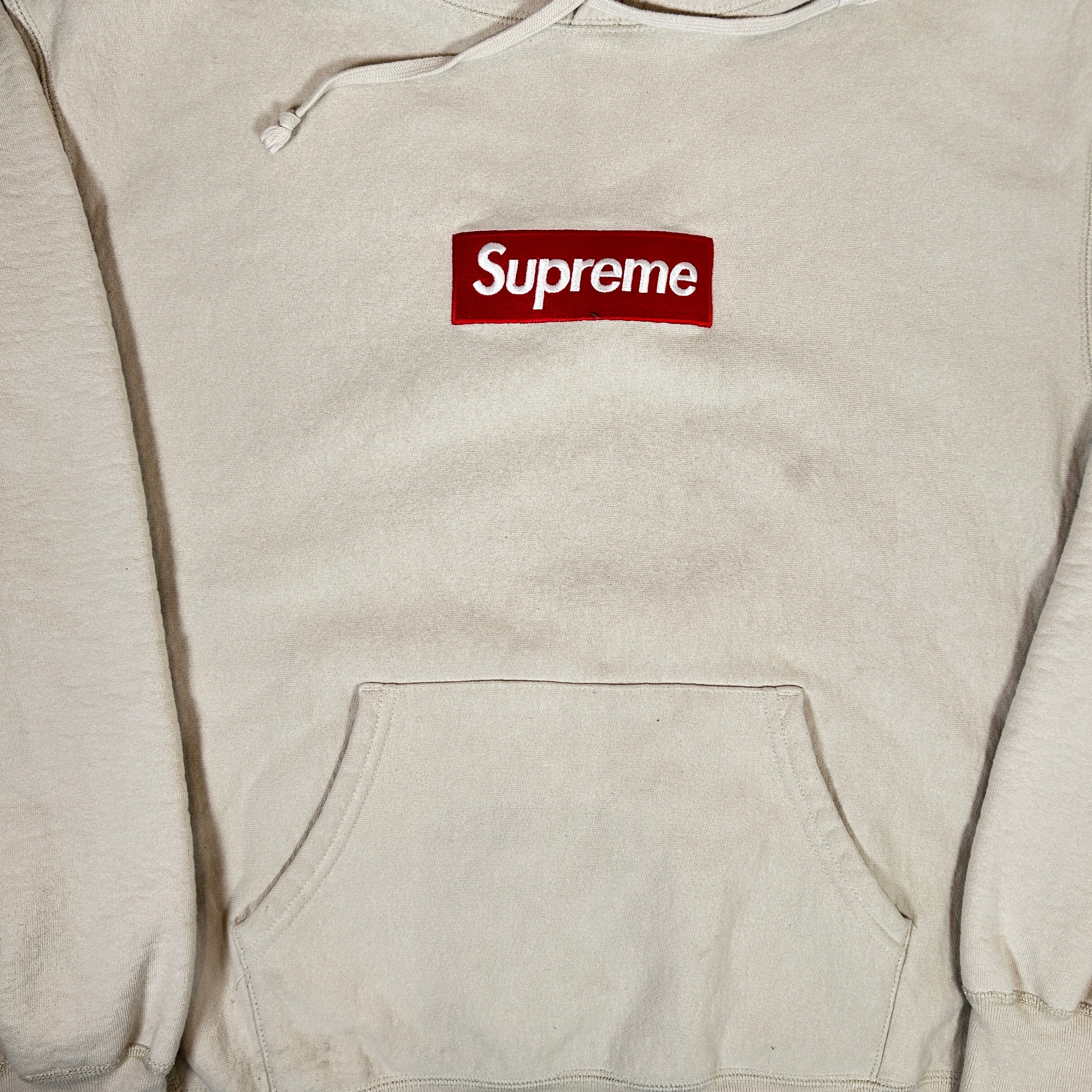 Supreme Box Logo Hooded Sweatshirt Sweatshirt (FW24) Stone [USED] - M (Used)