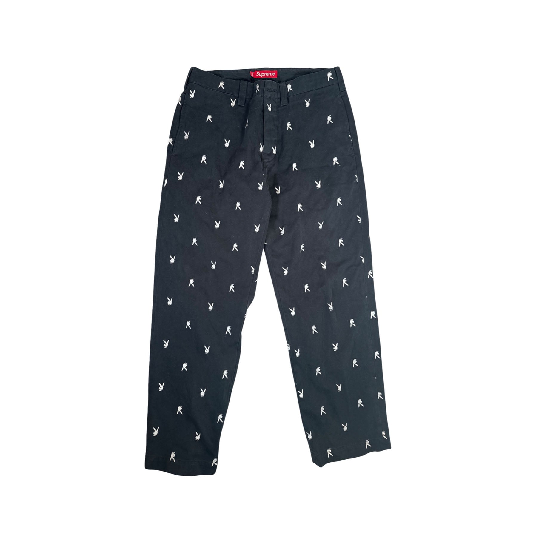 Supreme Chino Pant (SS26) Black Playboy [USED] - 30 (Used)