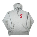 Supreme S Logo Hooded Sweatshirt (FW20) Heather Grey [USED] - M (Used)