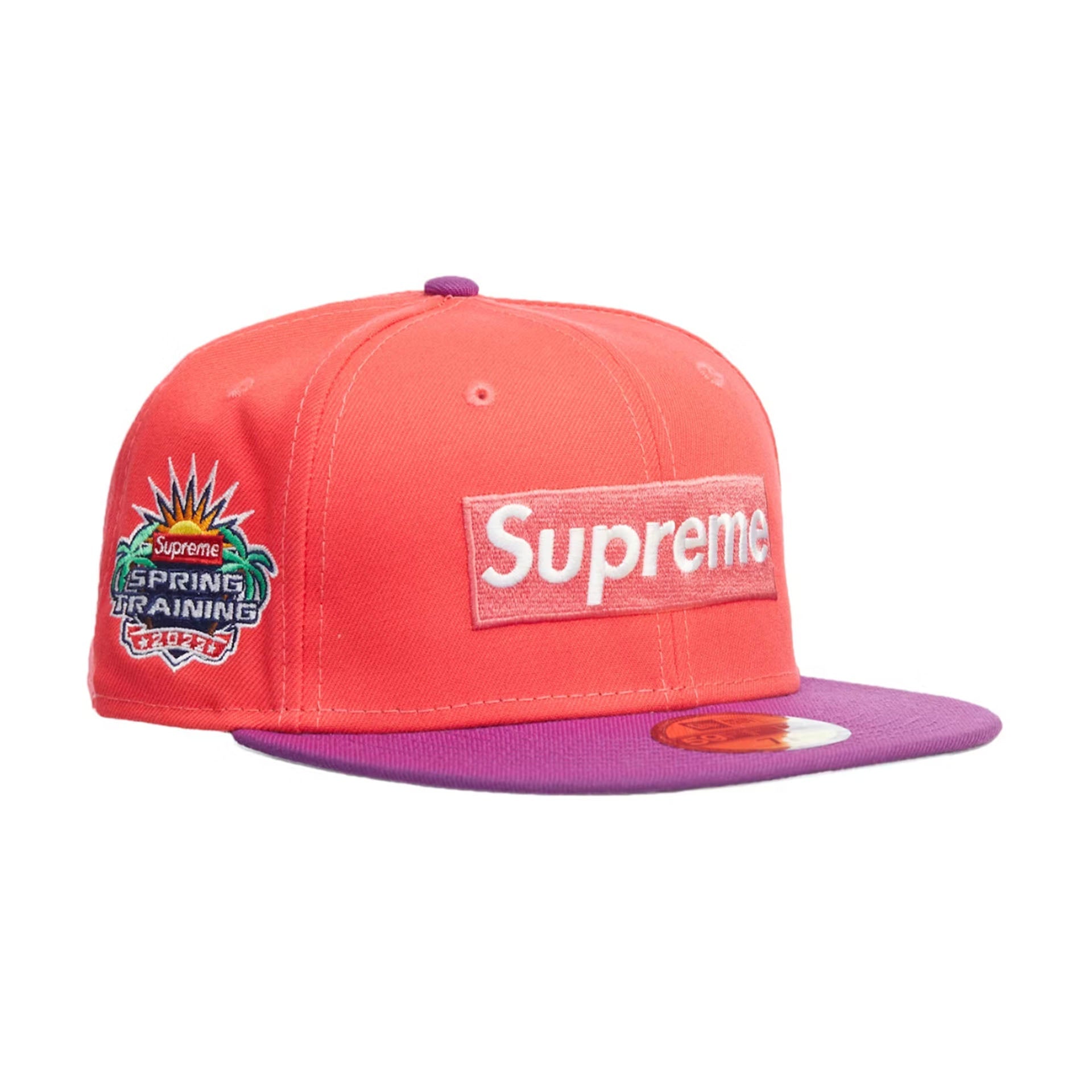 Supreme 2-Tone Box Logo New Era Coral