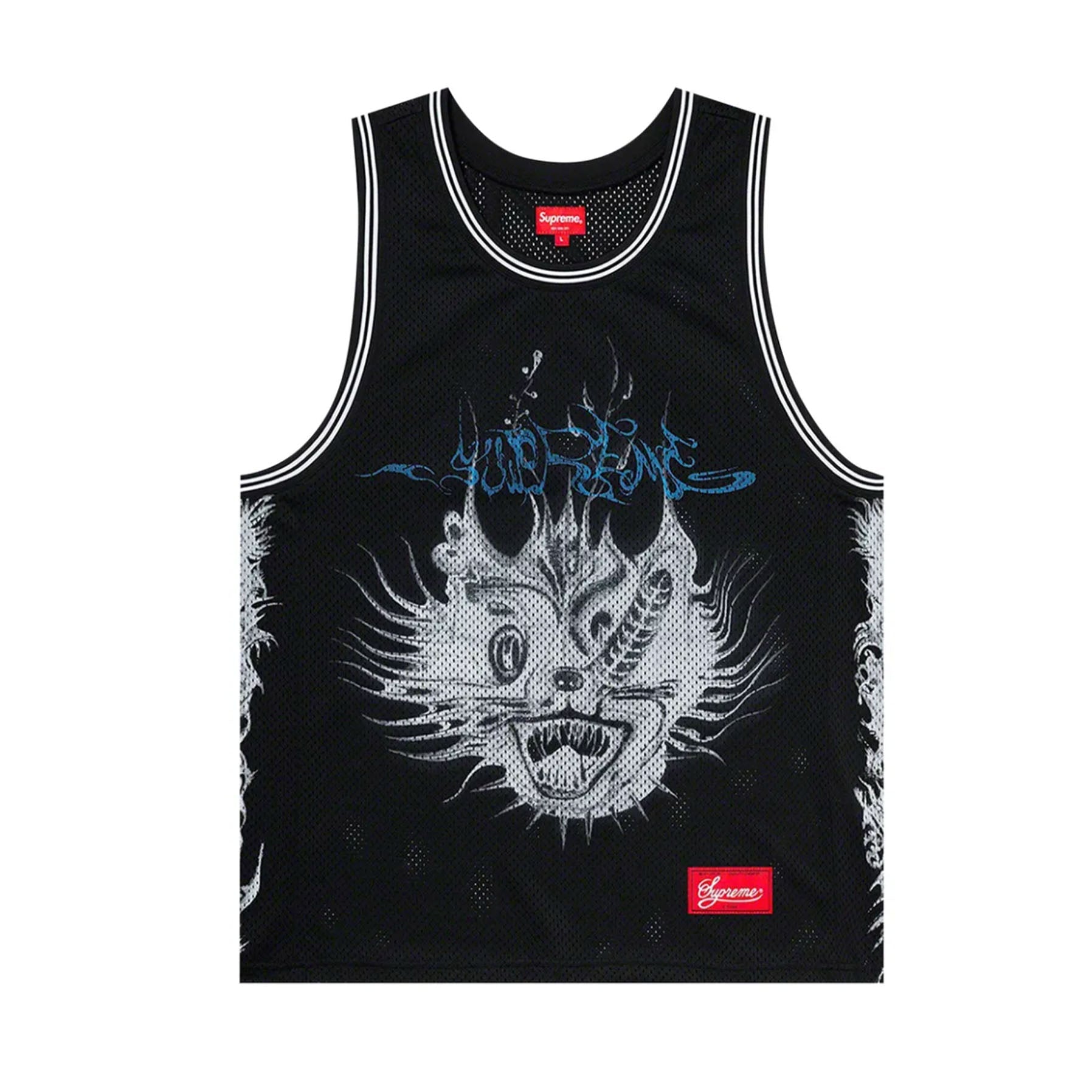 Supreme Animal Basketball Jersey Black [USED] - S (Used)
