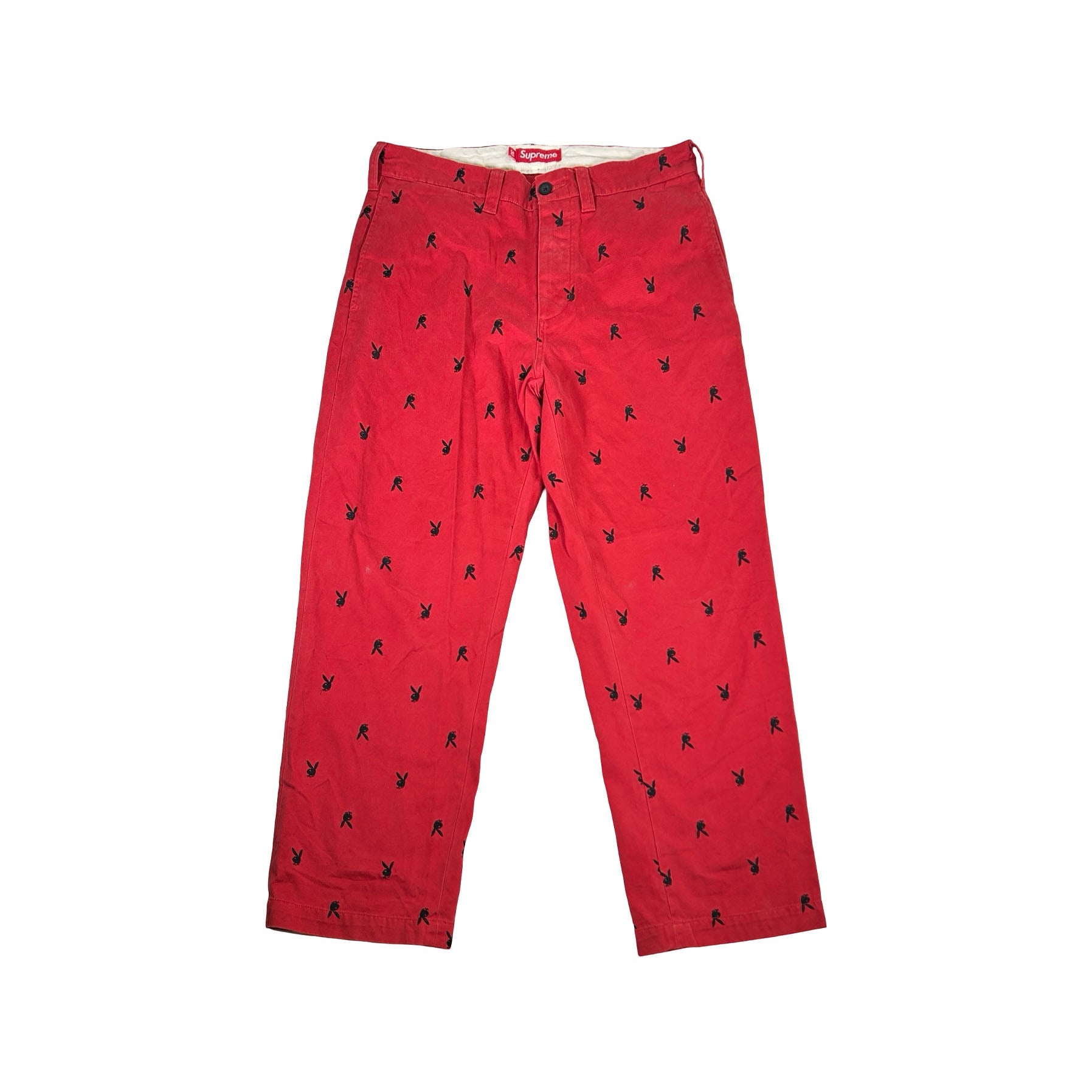 Supreme Chino Pant (SS26) Red Playboy [USED] - 30 (Used)