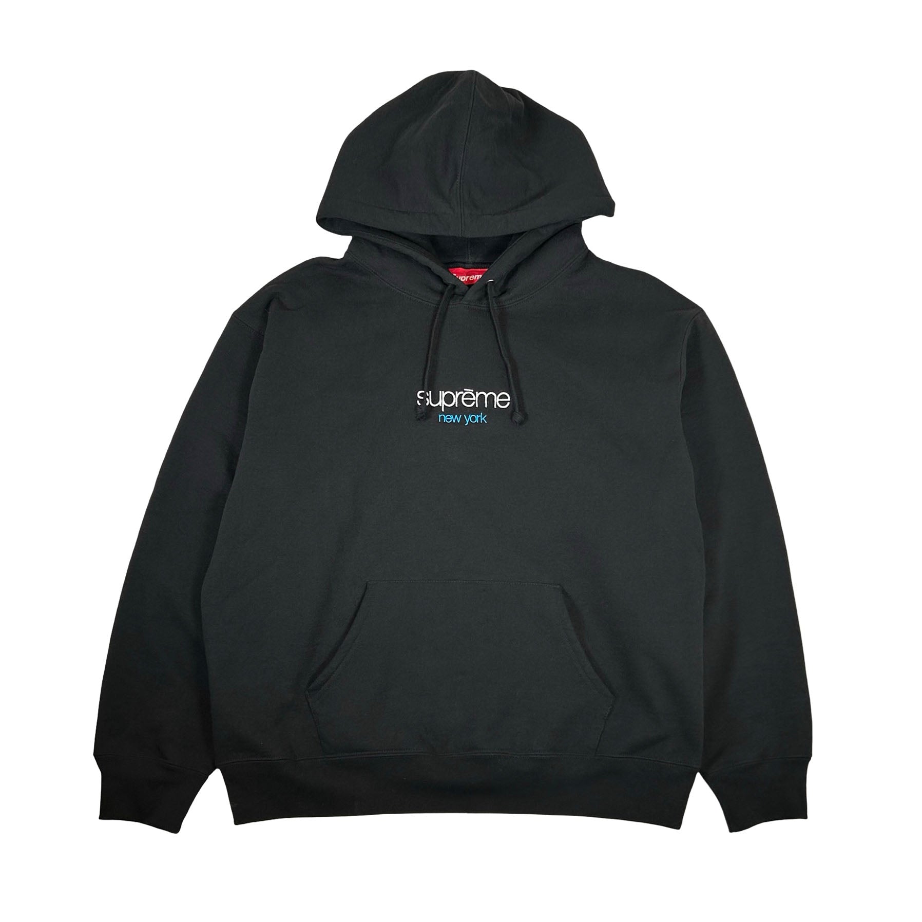 Supreme Classic Logo New York Shop Hooded Sweatshirt [USED] - M (Used2)