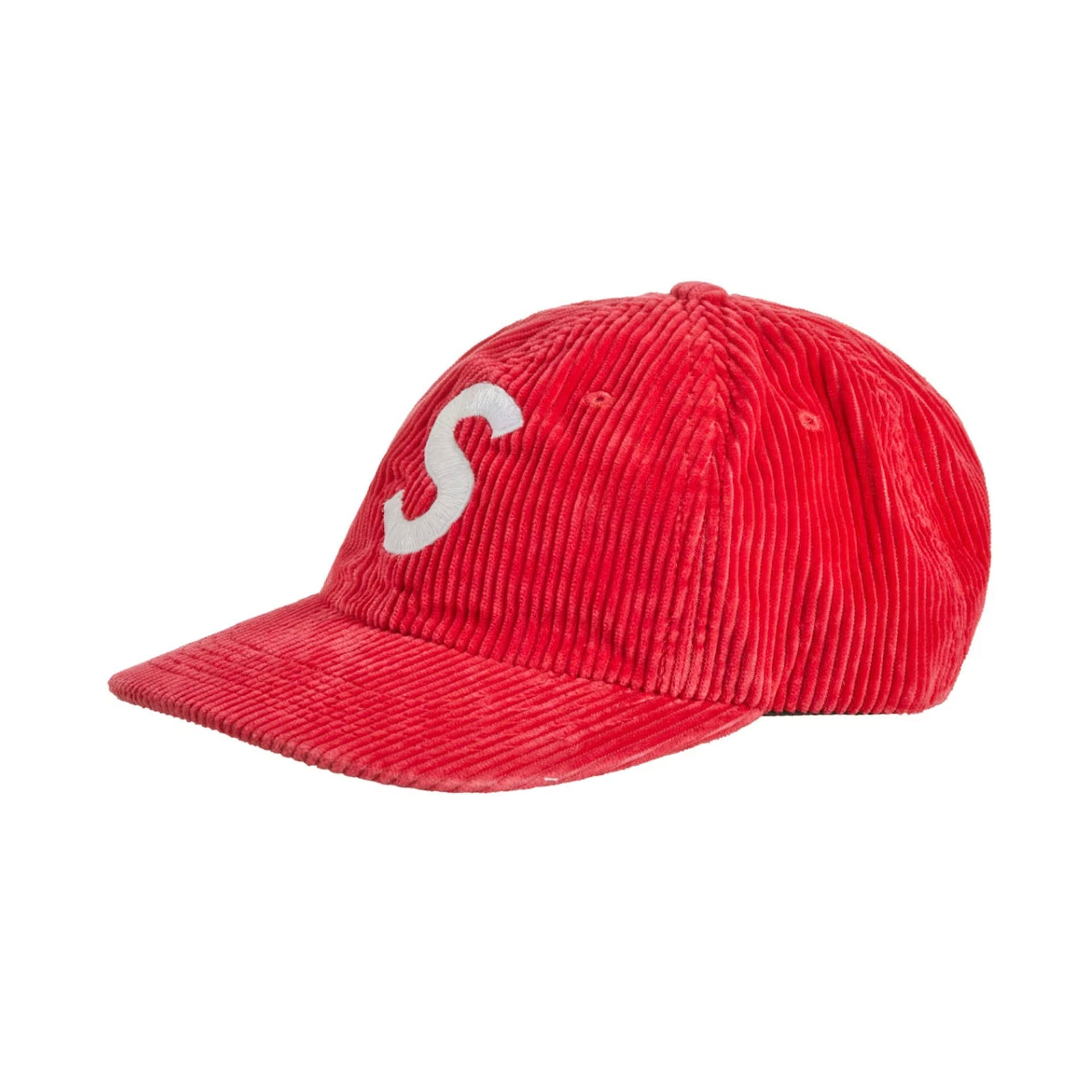 Supreme Corduroy S Logo 6-Panel (FW23) Red [USED]