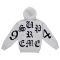 Supreme Cut Out Zip Up Hooded Sweatshirt Heather Grey