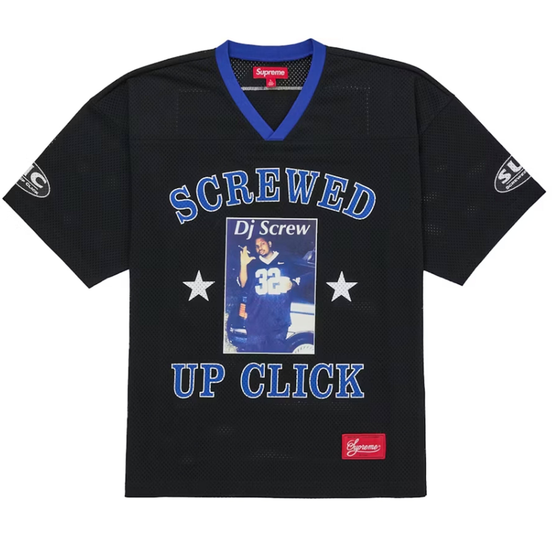 Supreme DJ Screw Football Jersey Black