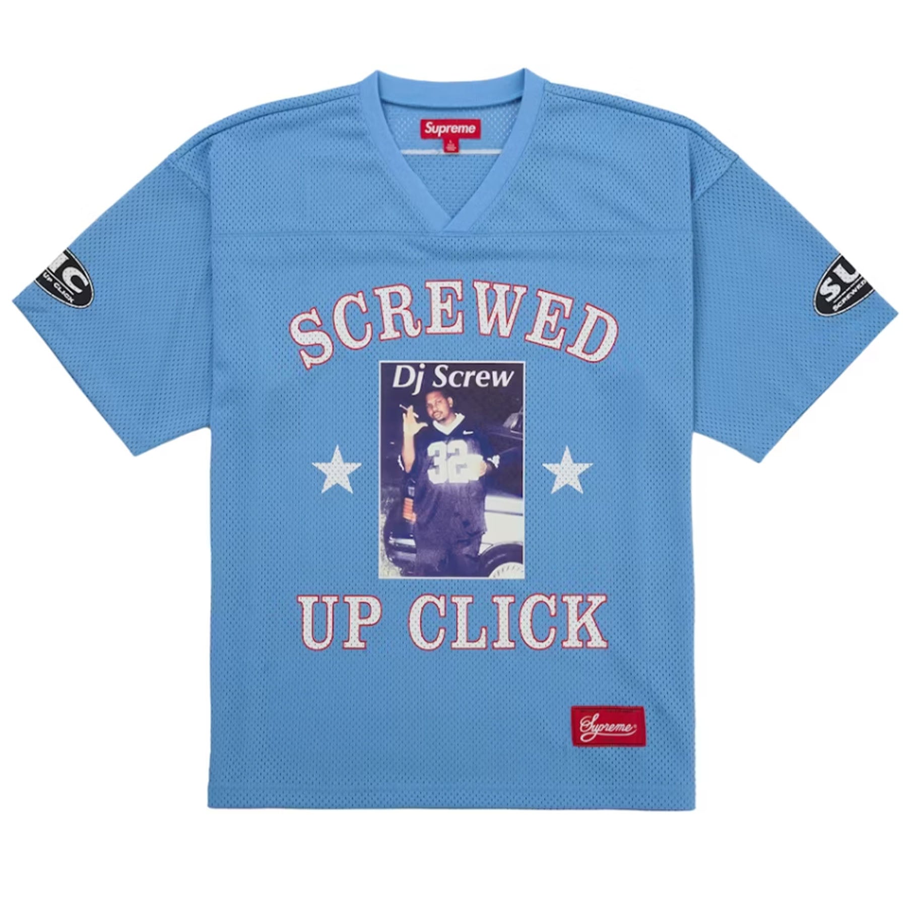 Supreme DJ Screw Football Jersey Blue