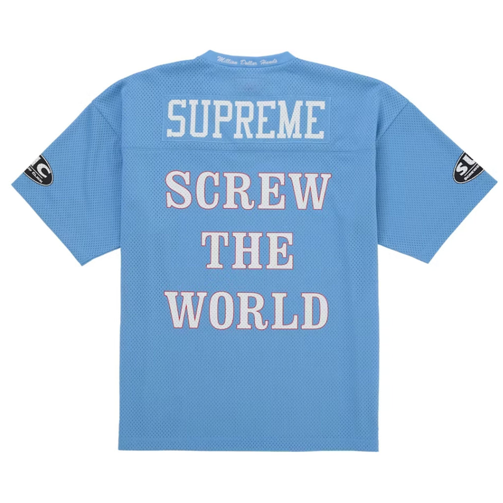 Supreme DJ Screw Football Jersey Blue