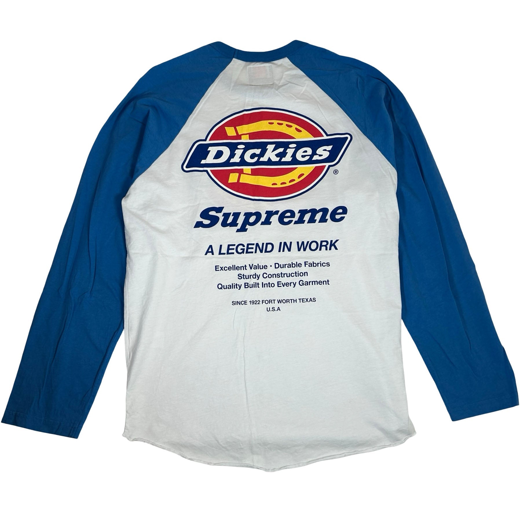 Supreme Dickies Raglan L/S Top Blue [USED] - S (Used)