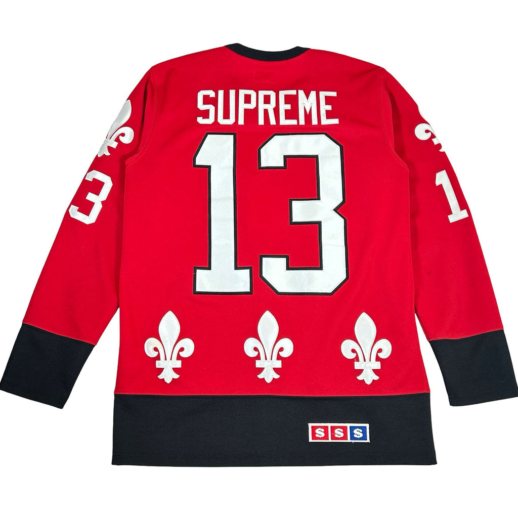 Supreme Fleur De Lis Hockey Jersey Red [USED] - M (Used)