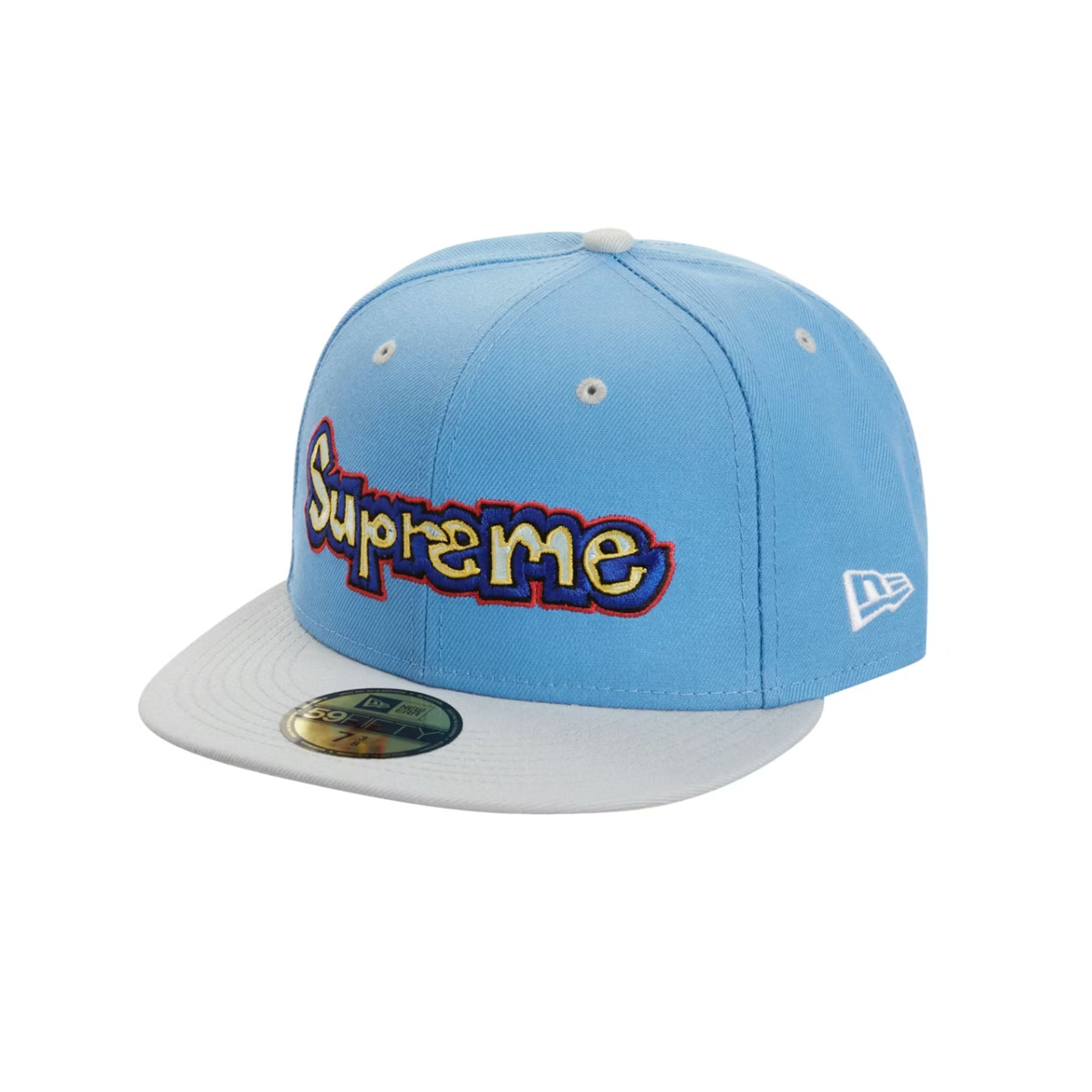 Supreme Gonz Logo New Era Light Blue [USED] 7 3/4 (Used)