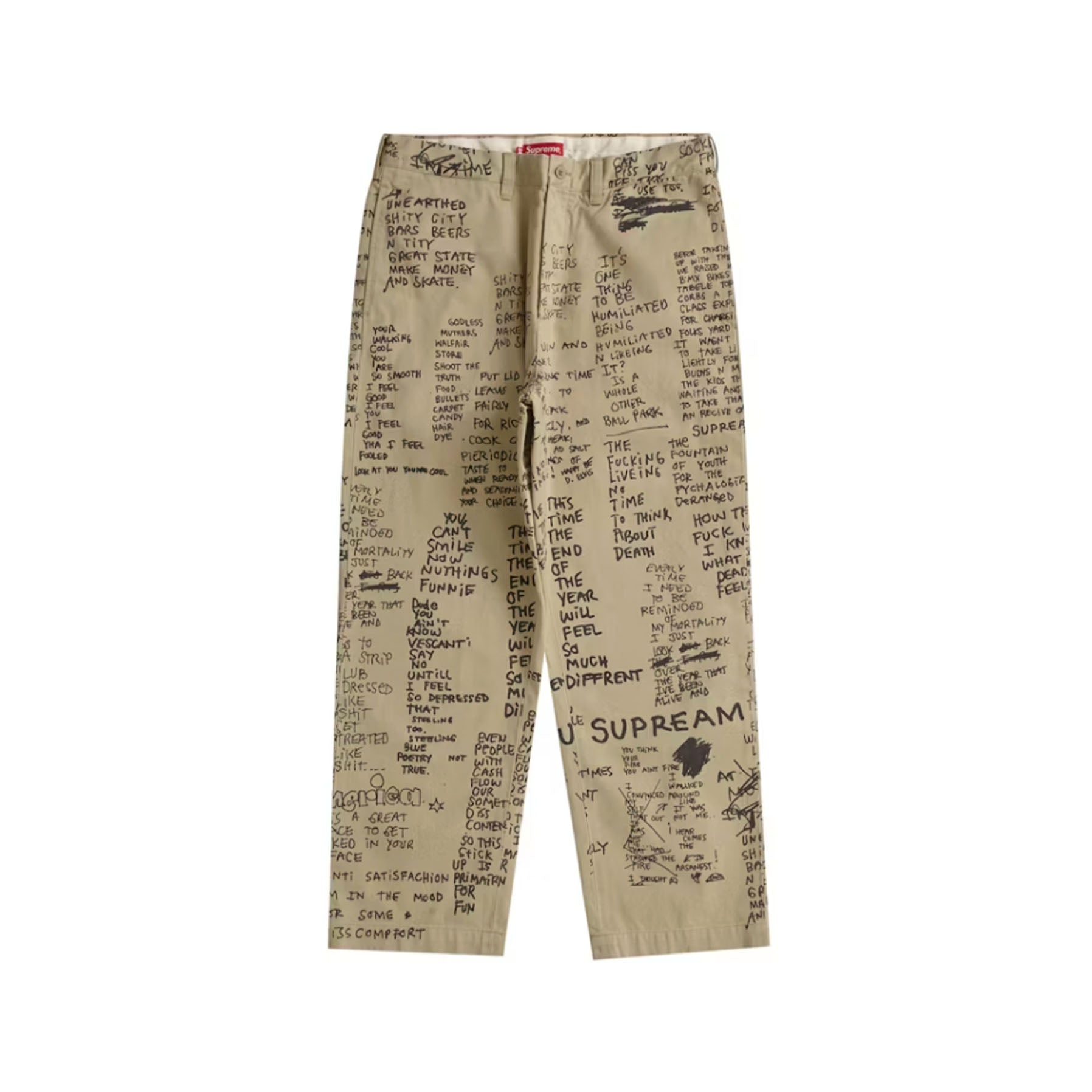Supreme Gonz Poems Chino Pant Khaki
