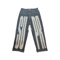 Supreme Inset Spellout Baggy Jean Rigid Indigo [USED] - 32 (Used)