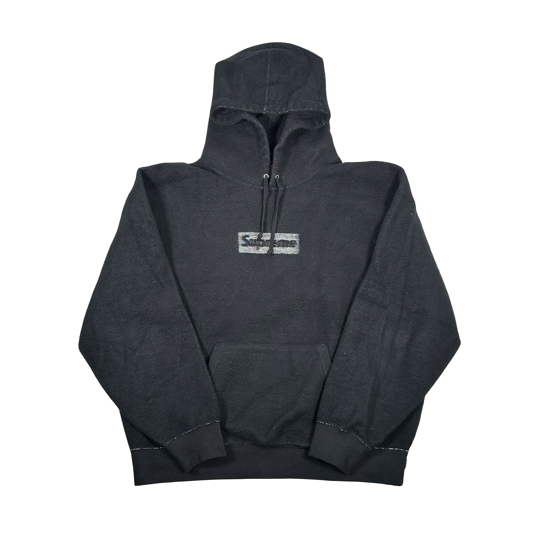 Supreme Inside Out Box Logo Hooded Sweatshirt Black [USED] - L (Used)