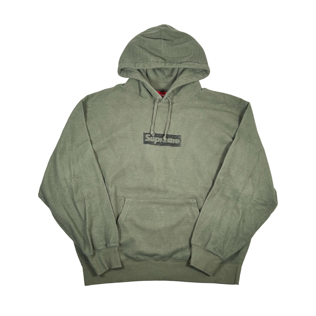 Supreme Inside Out Box Logo Hooded Sweatshirt Light Olive [USED] - M (Used3)