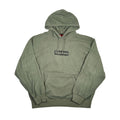 Supreme Inside Out Box Logo Hooded Sweatshirt Light Olive [USED] - M (Used3)