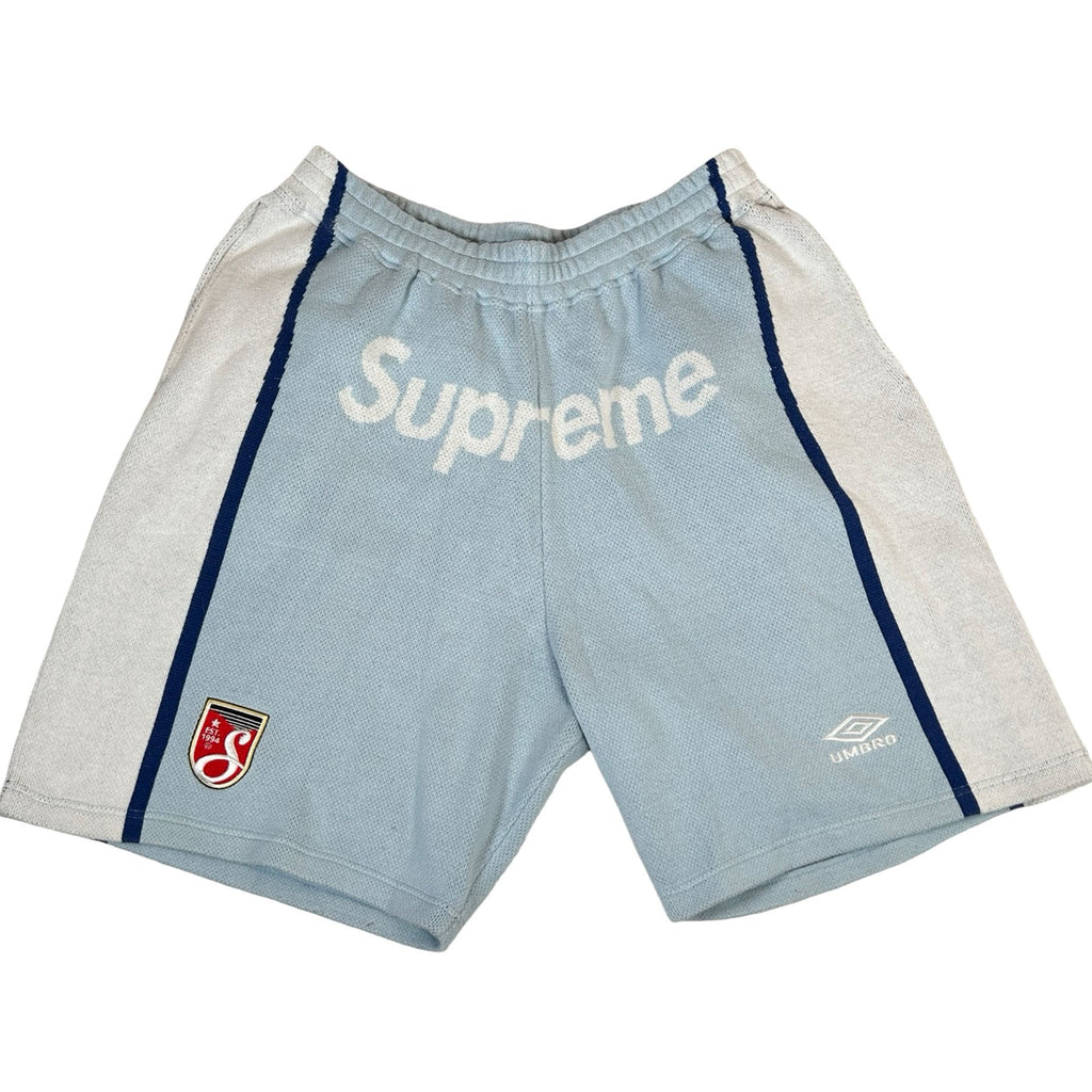 Supreme Umbro Knit Soccer Short Blue [USED] - L (Used)