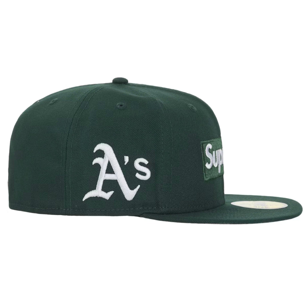 Supreme MLB Teams Box Logo New Era 59Fifty Cap Green