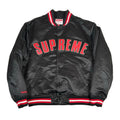 Supreme Mitchell & Ness Satin Varsity Jacket Black [USED] - M (Used)