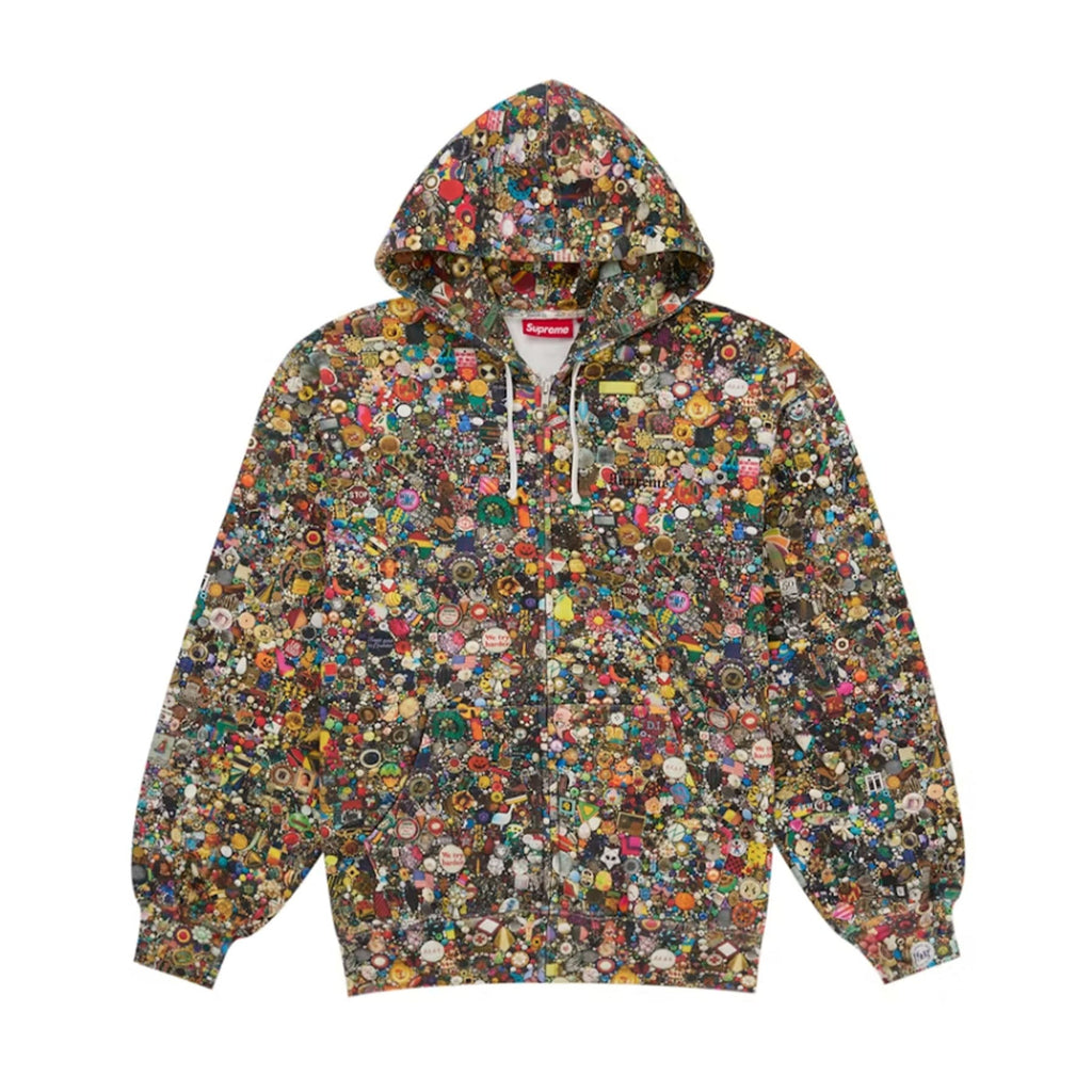 Supreme Mike Kelley Zip Up Hooded Sweatshirt Multicolor