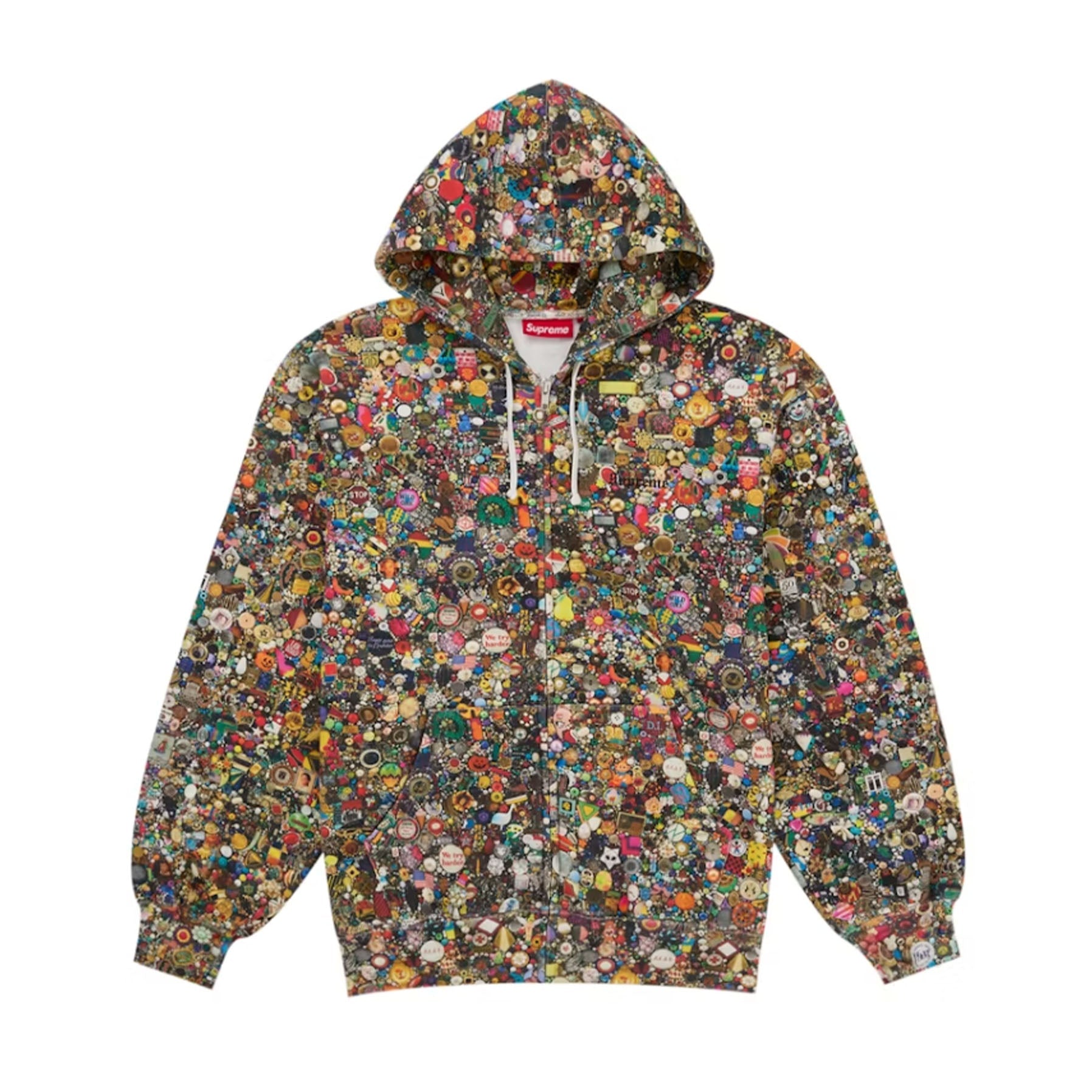 Supreme Mike Kelley Zip Up Hooded Sweatshirt Multicolor
