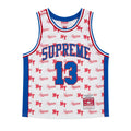 Supreme Mitchell & Ness Monogram Basketball Jersey White [USED] - S (Used)