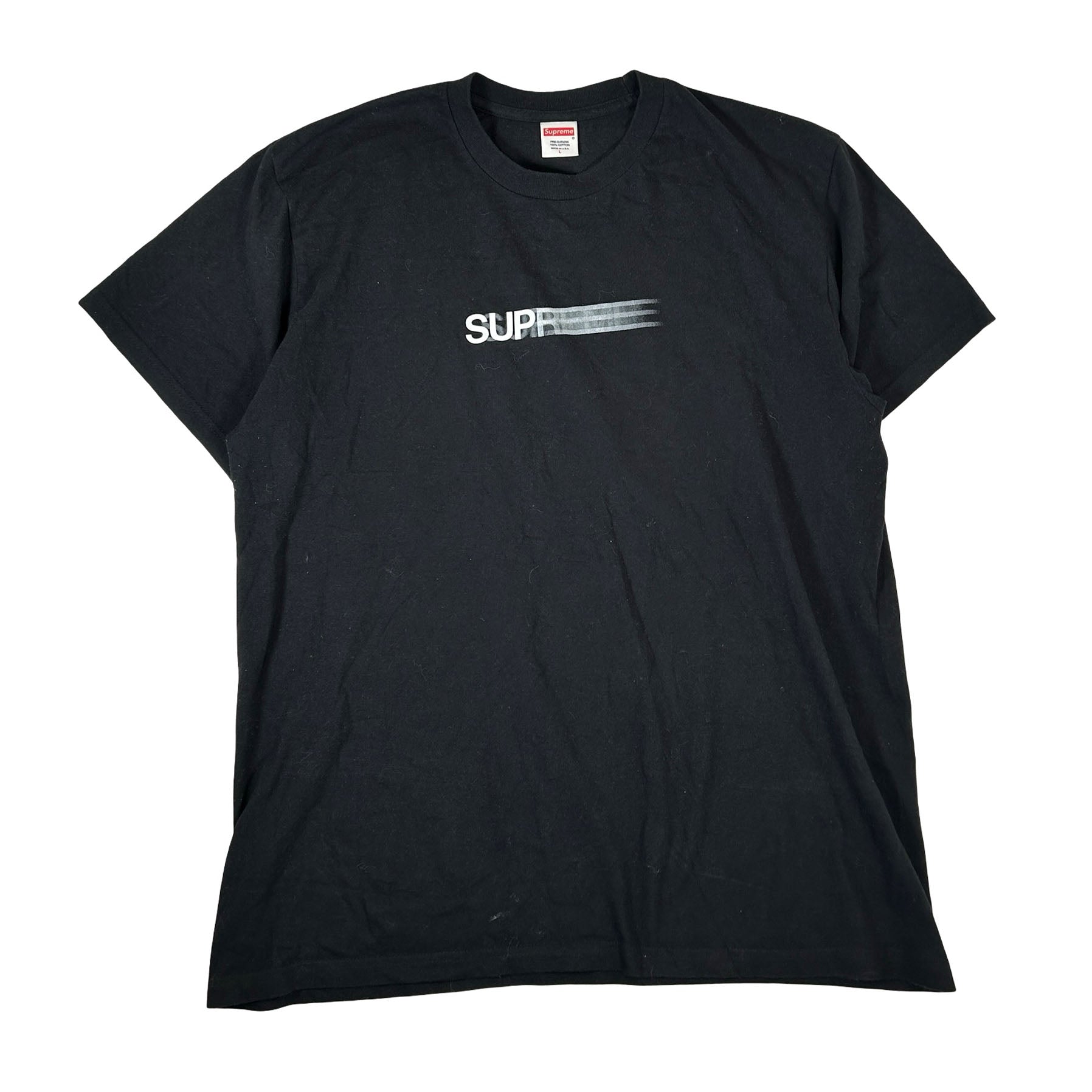 Supreme Motion Logo Tee Black [USED] - L (Used)
