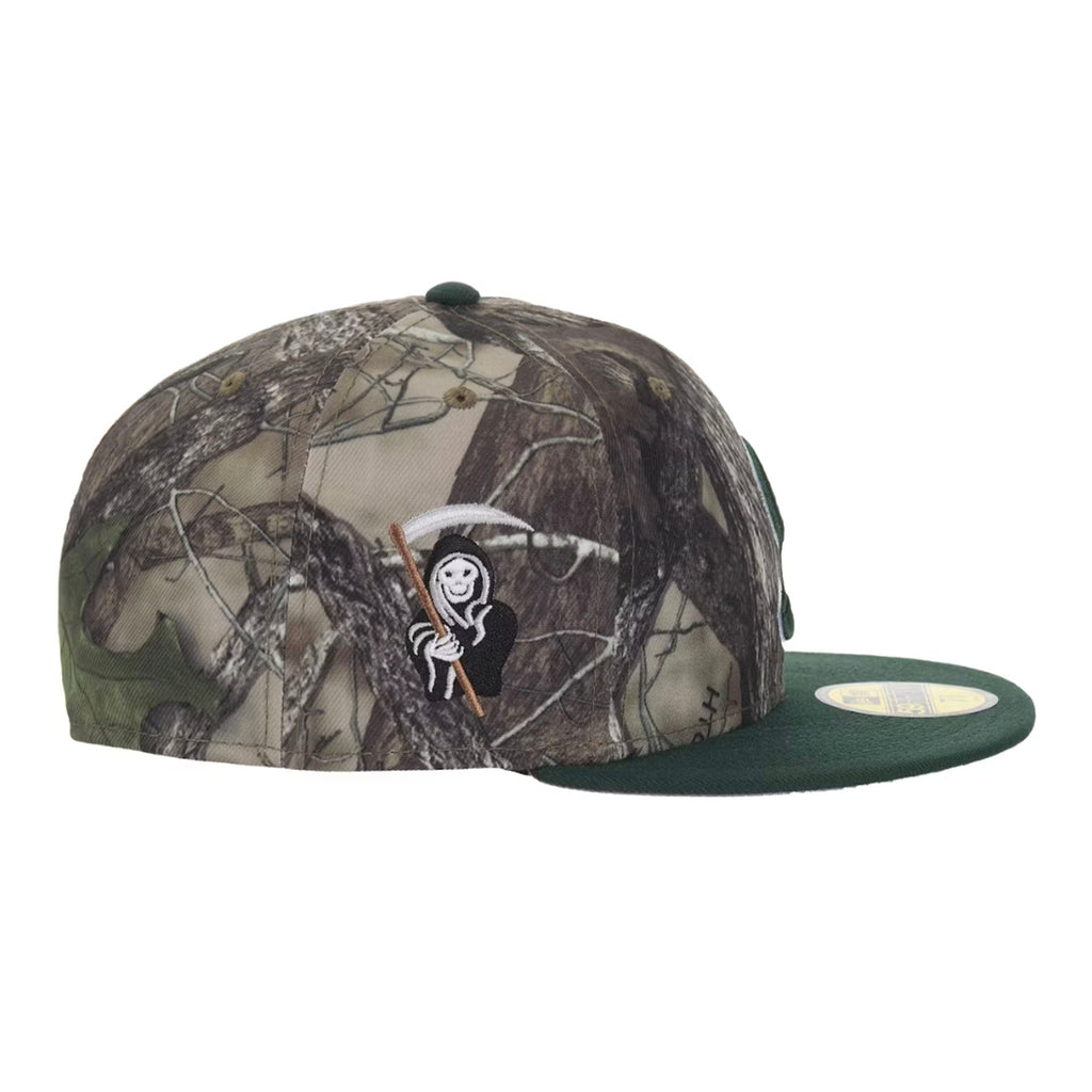 Supreme New Era Reaper S Logo 59Fifty Fitted Hat Woodland Camo