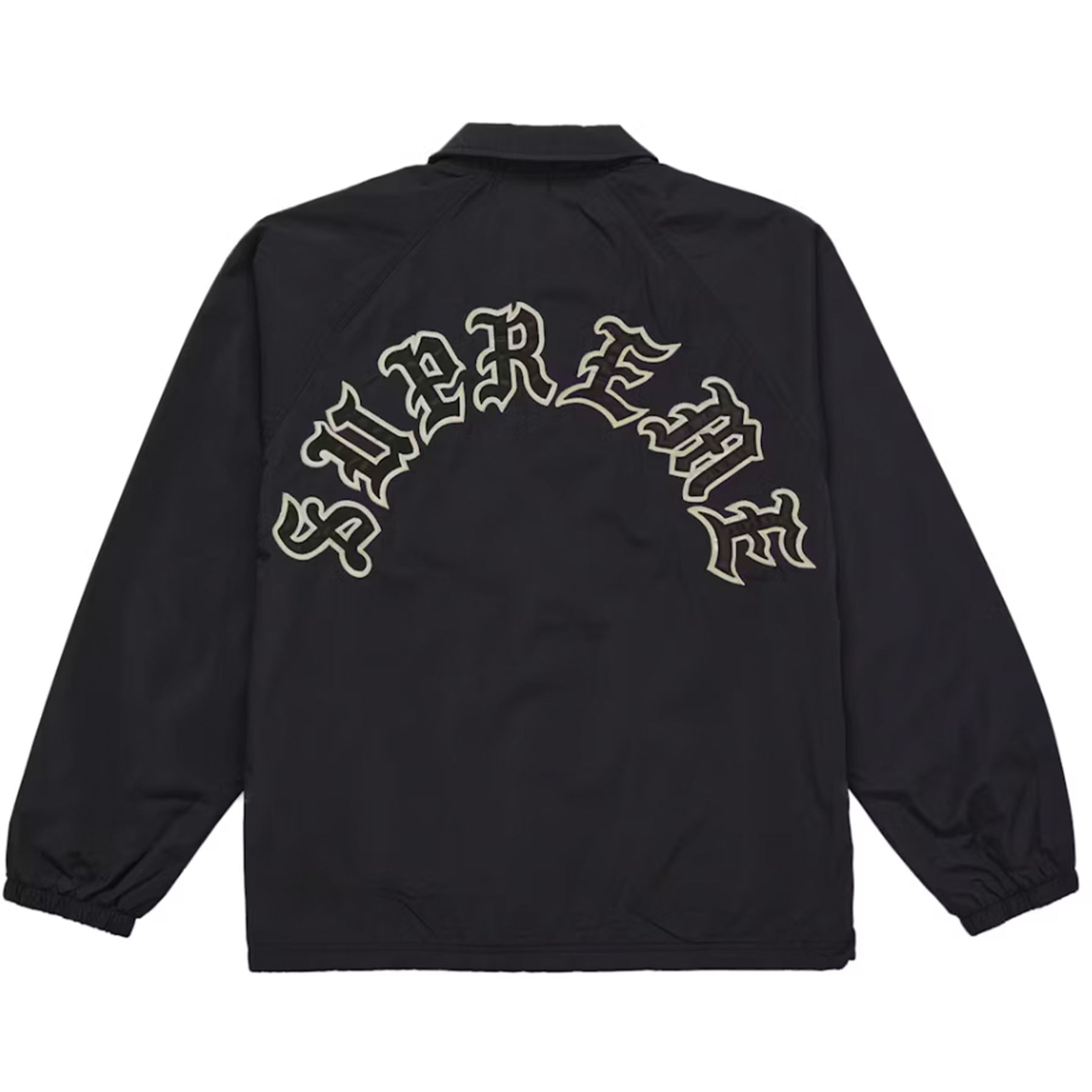 Supreme Old English Arc Coaches Jacket Black