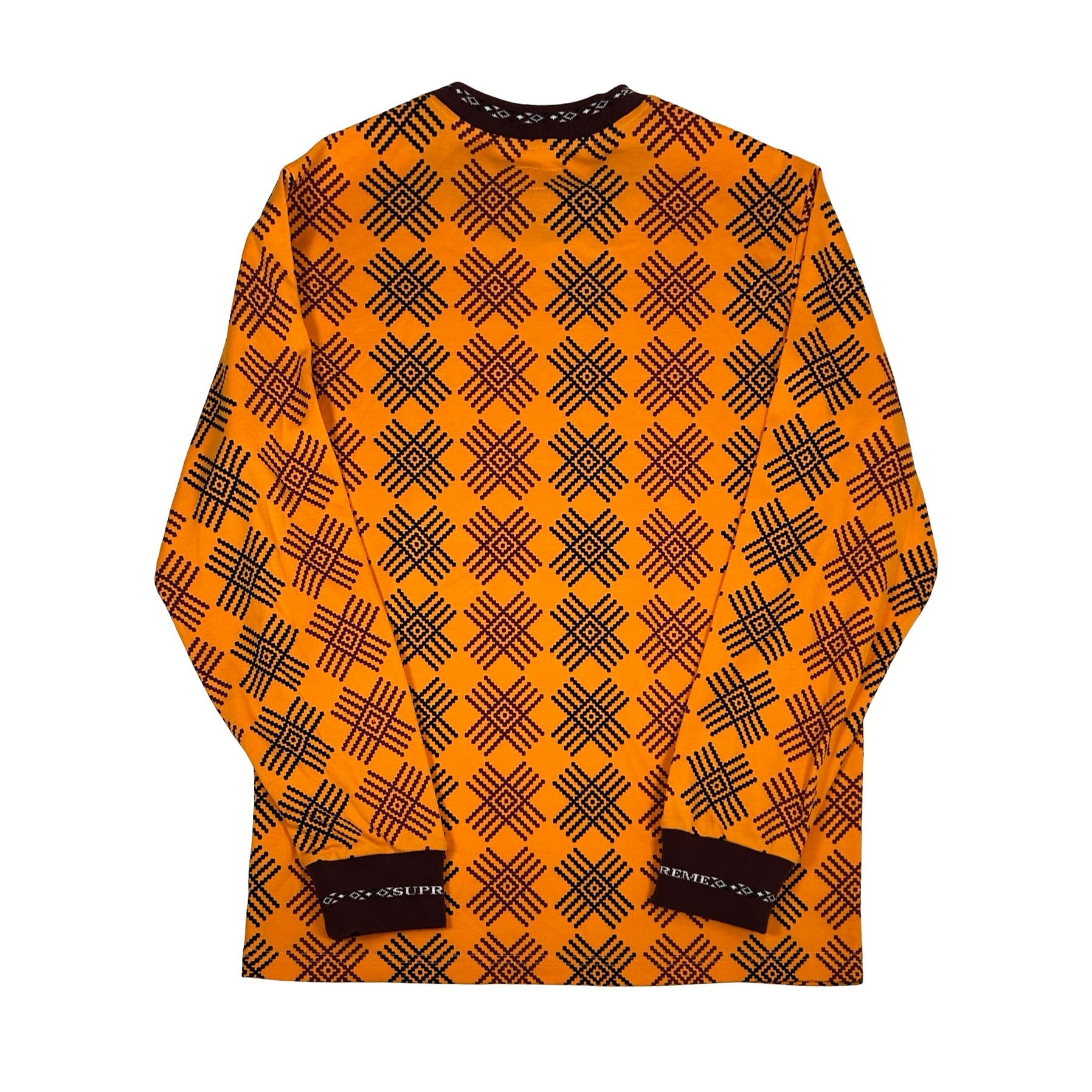 Supreme Motif L/S Top Orange [USED] - S (Used)