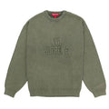 Supreme Overdyed Raised Sweater Olive [USED] - S (Used)