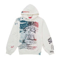 Supreme Overprint Hooded Sweatshirt White