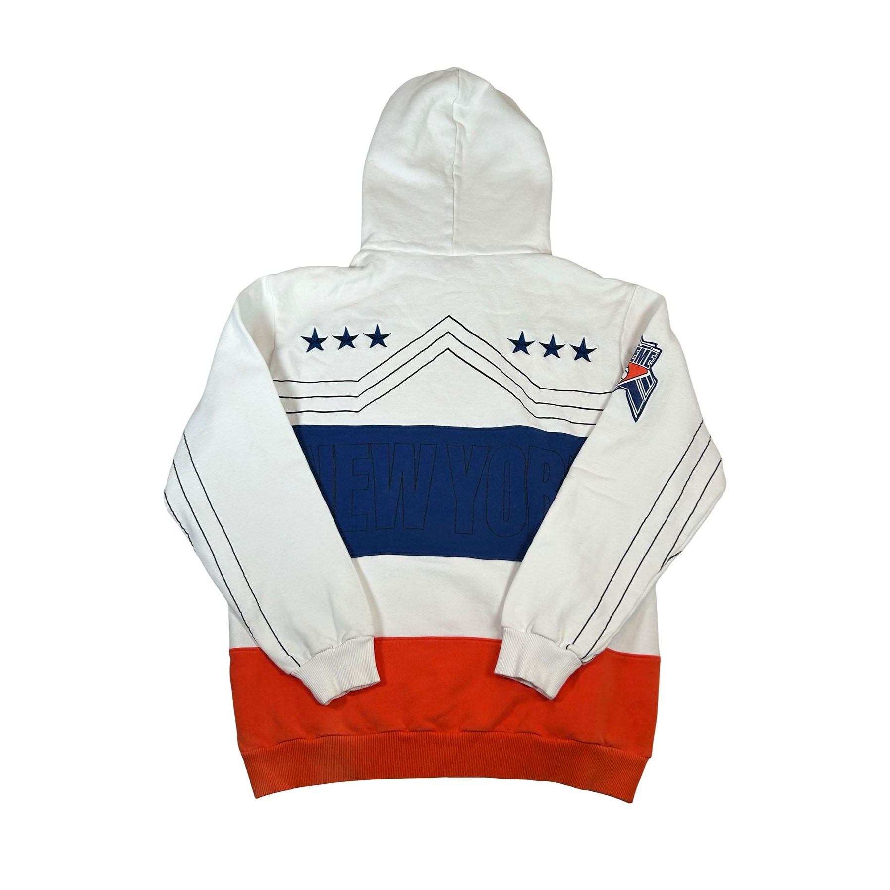 Supreme Patrick Ewing Hoodie White Orange FW03 [USED] - XL (Used)