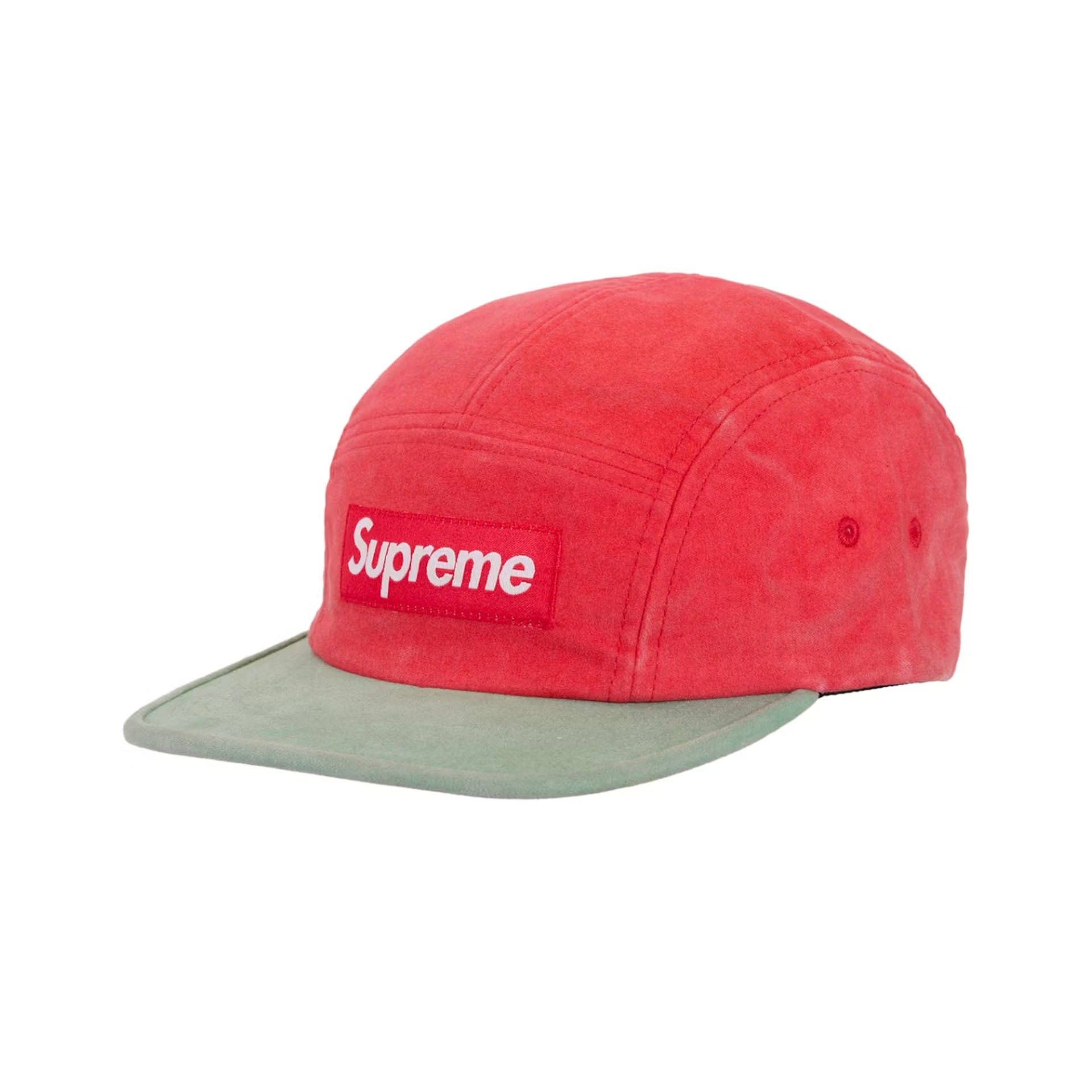 Supreme 2-Tone Moleskin Camp Cap Red