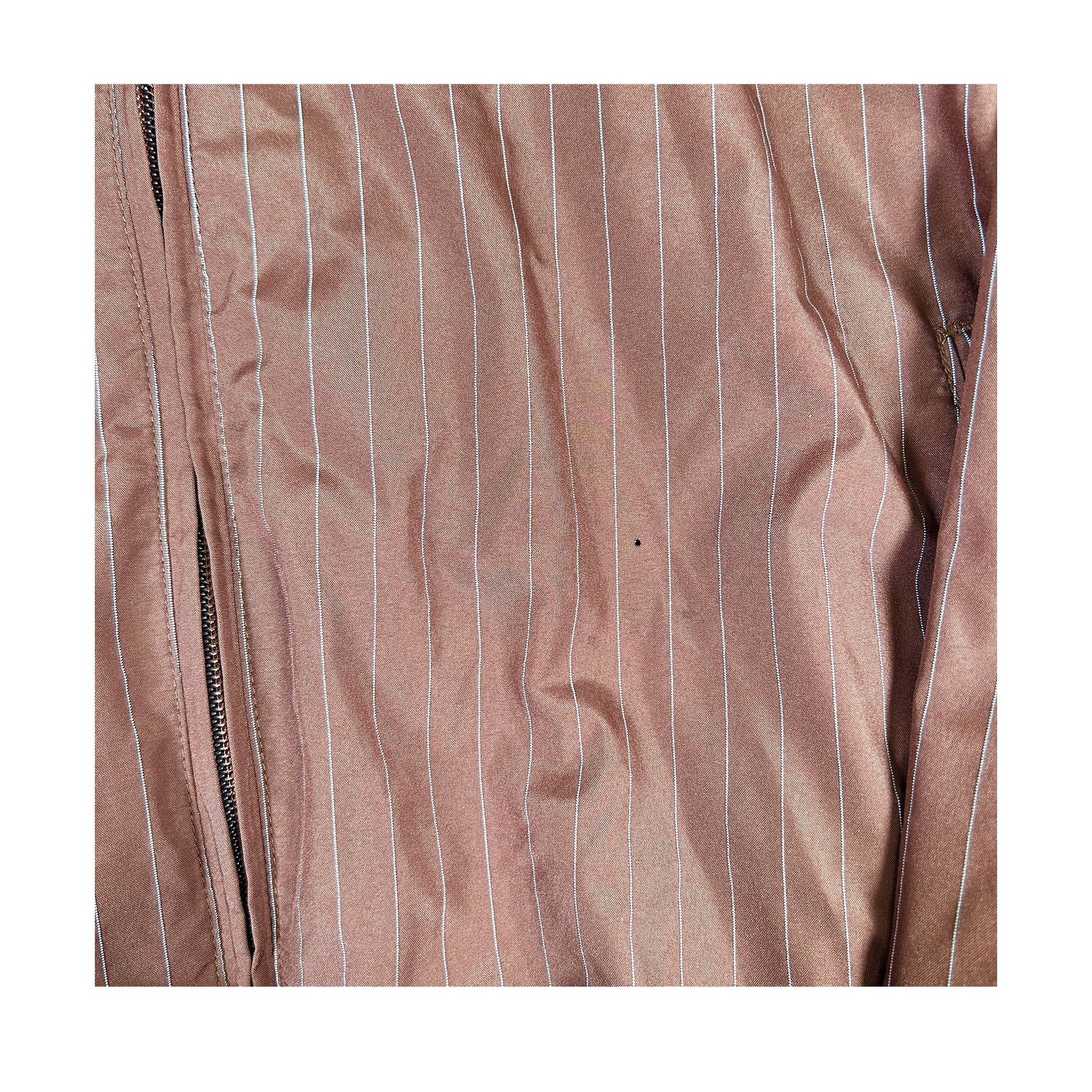 Supreme Reflective Pinstripe Track Jacket Brown [USED] - M (Used)