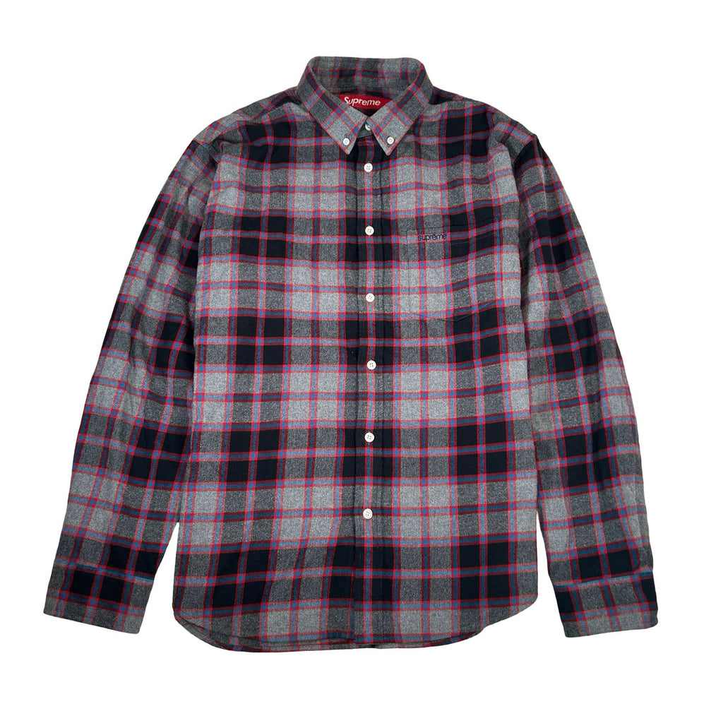 Supreme Plaid Flannel Shirt (FW25) Black [USED] - M (Used)