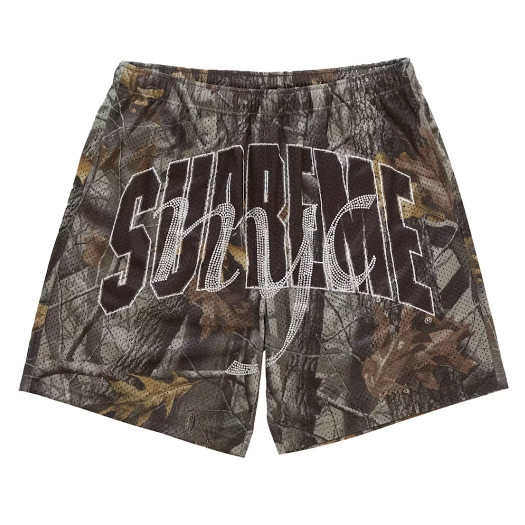 Supreme Rhinestone Mesh Short Realtree Hardwoods Camo