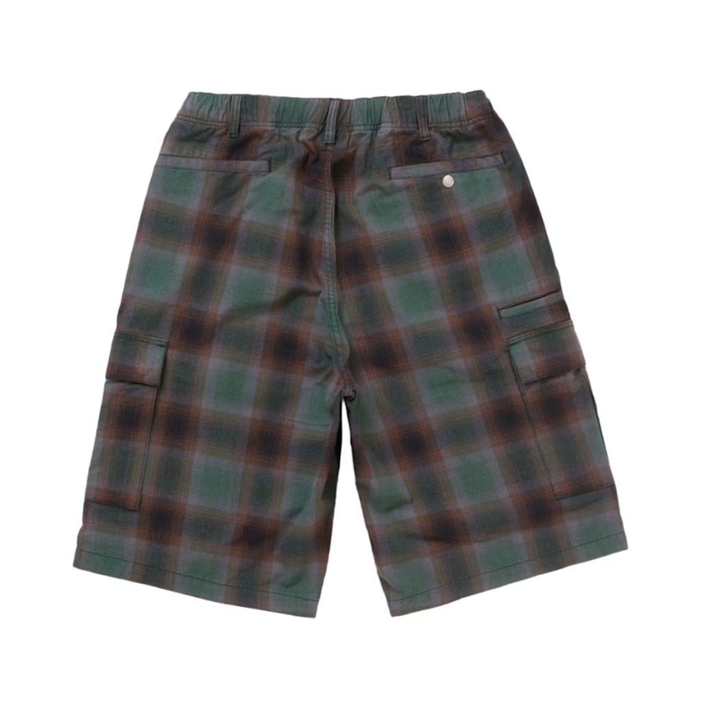 Supreme Shadow Plaid Cargo Short Green