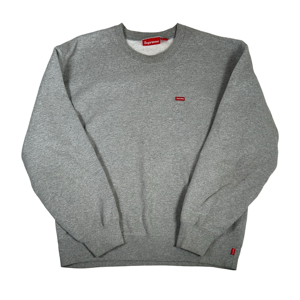 Supreme Small Box Crewneck Heather Grey [USED] - L (Used)